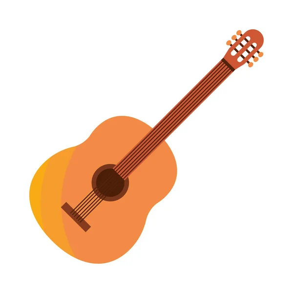 Instrumento Música Guitarra Icono Vector Aislado — Vector de stock