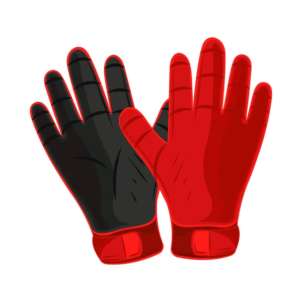 Soccer Gloves Equipment Icon Isolated — Stock Vector