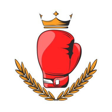 Boks eldiveni şampiyonu ikonu