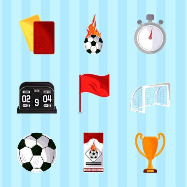 simgeler futbol sporu görüntüsünü ayarlar