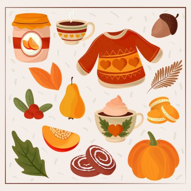 Sonbahar seti balkabağı içerir