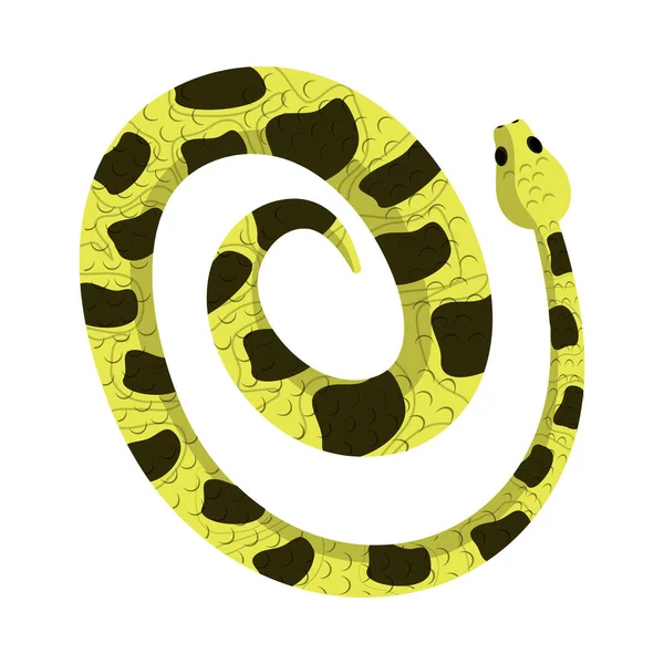 Φίδι Απομονωμένο Εικονίδιο Κηλίδων — Διανυσματικό Αρχείο