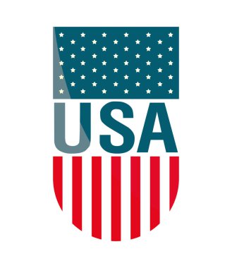 ABD bayrağı ulusal simgesi izole edildi