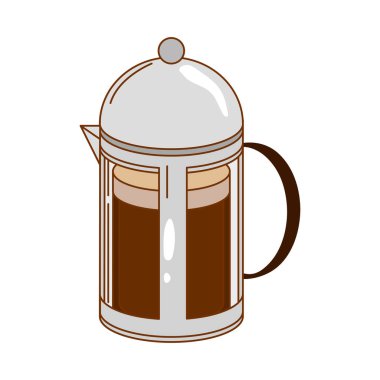 Kahve baskı ikonu izole edildi