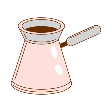Kahve tenceresi simgesi izole