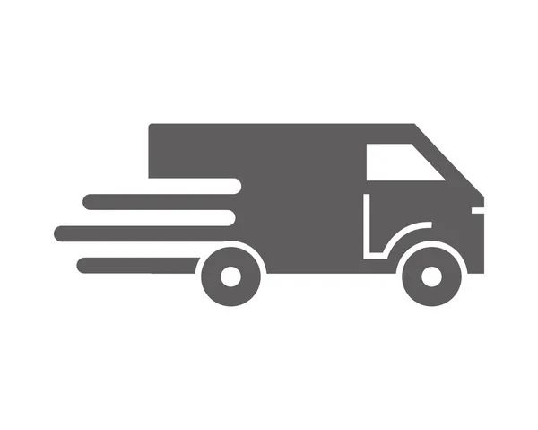 Fast Delivery Truck Icon Isolated — Stock vektor