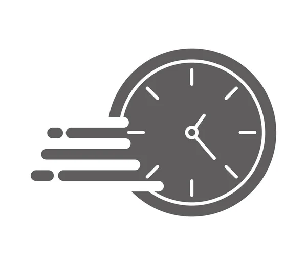 Изолированный Значок Быстрой Доставки Часов — стоковый вектор