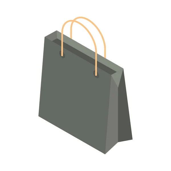 Isometrische Einkaufstaschen Ikone Isoliert — Stockvektor