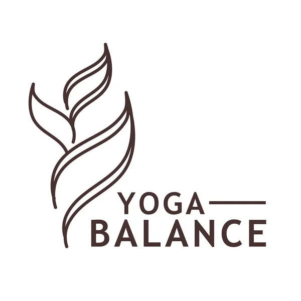 Yoga Balance Badge Icon Isolated – Stock-vektor