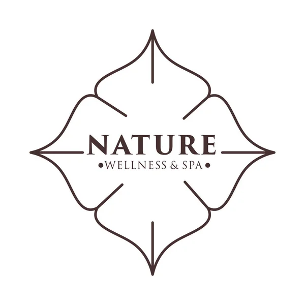 Label Bien Être Spa Nature — Image vectorielle