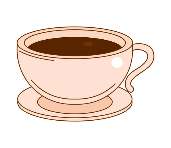 Cup Coffee Icon Isolated — Stock Vector