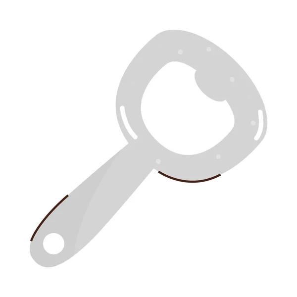 Opener Bottle Icon Isolated Flat — Stock Vector