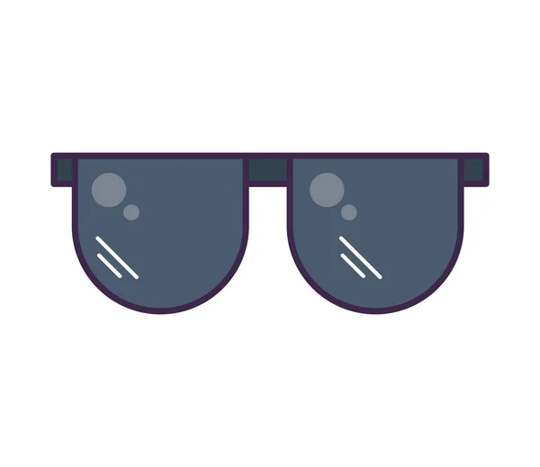 Sunglasses Cartoon Icon Flat Isolated — Stock vektor