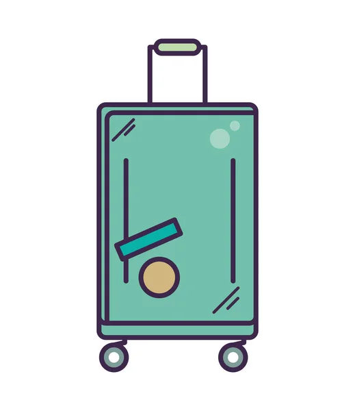 Bag Travel Icon Flat Isolated — Stock Vector