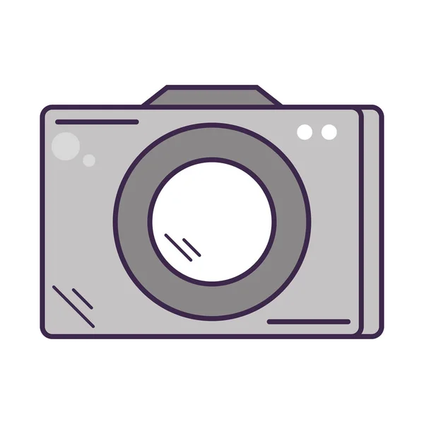 Камера Мультфільм Ізольована Іконка Плоска — стоковий вектор