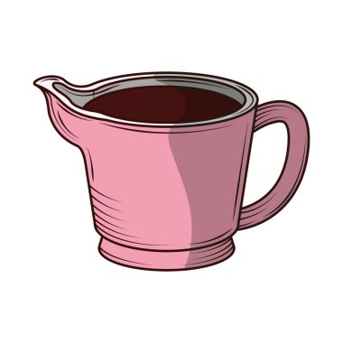 Kahve fincanı içecek ikonu izole edildi