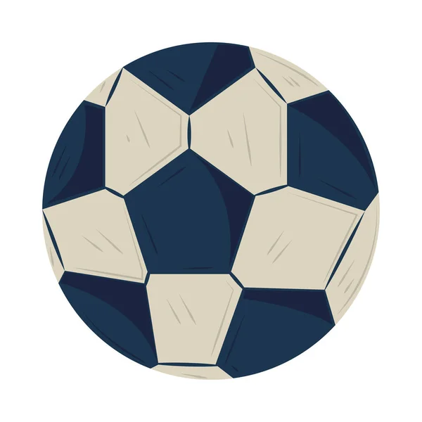 Ballon Football Icône Sport Plat Isolé — Image vectorielle