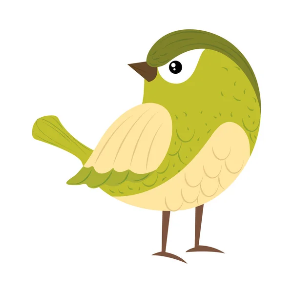 Icono Pájaro Aislado Sobre Fondo Blanco — Vector de stock