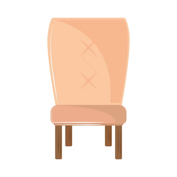 Chair Furniture Icon Flat Isolated — Stock vektor