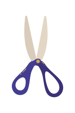 Makas ikonu düz izole