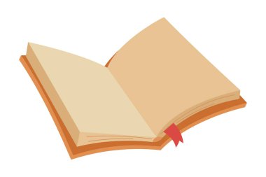 kitap ve yer imi simgesi izole edildi