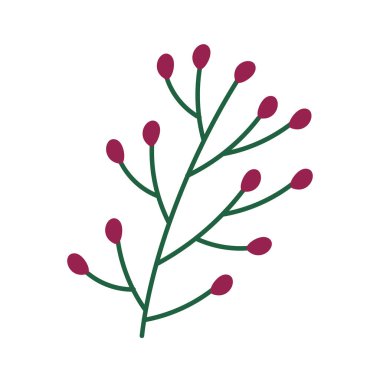 Böğürtlen dalı doğa simgesi