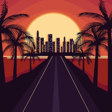 Miami Florida şehir peyzaj tasarımı