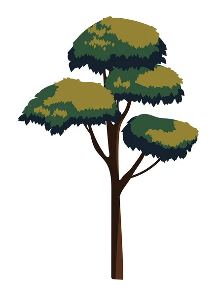 Árbol Naturaleza Icono Plano Aislado — Vector de stock