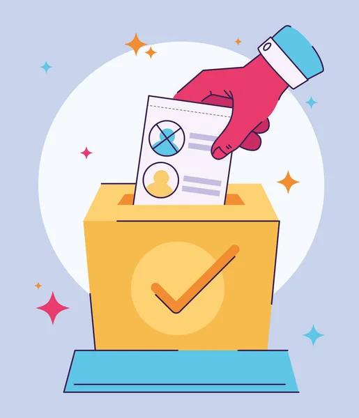 Democracy Elections Icons Design — Stock Vector