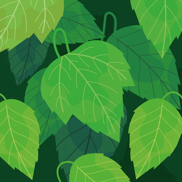 Hintergrund Blätter Laub Natur Design — Stockvektor