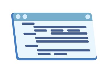 Web sayfası simgesi izole edilmiş daire