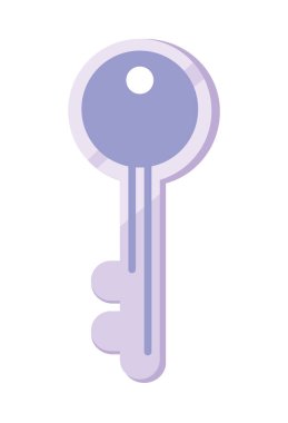 anahtar koruma simgesi izole edilmiş daire