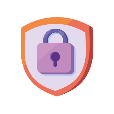 Kalkan kilidi güvenlik simgesi izole edildi