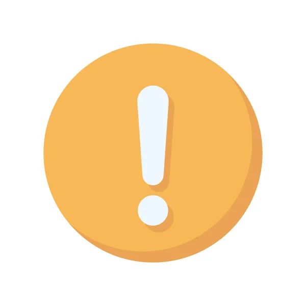 Alert Sign Button Icon Isolated — Stock Vector