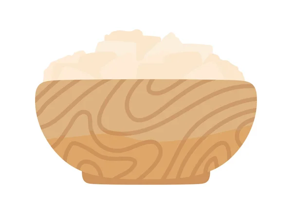 Coconut Bowl Superfood Icon — Stockvector