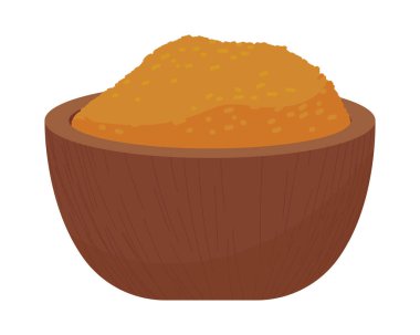 Zencefilli süper yiyecek ikonu tozu