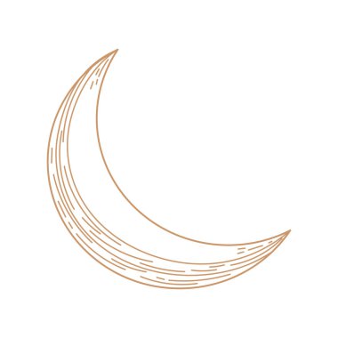 moon milky way icon isolated