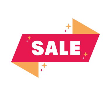 satış etiketi tasarımı simgesi izole edildi