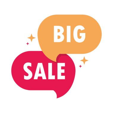 big sale badge icon isolated