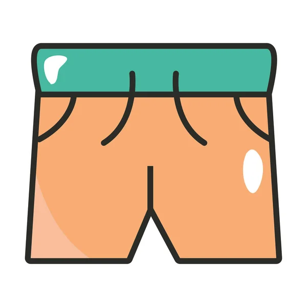 Short Pants Cartoon Icon Isolated — Stockvektor