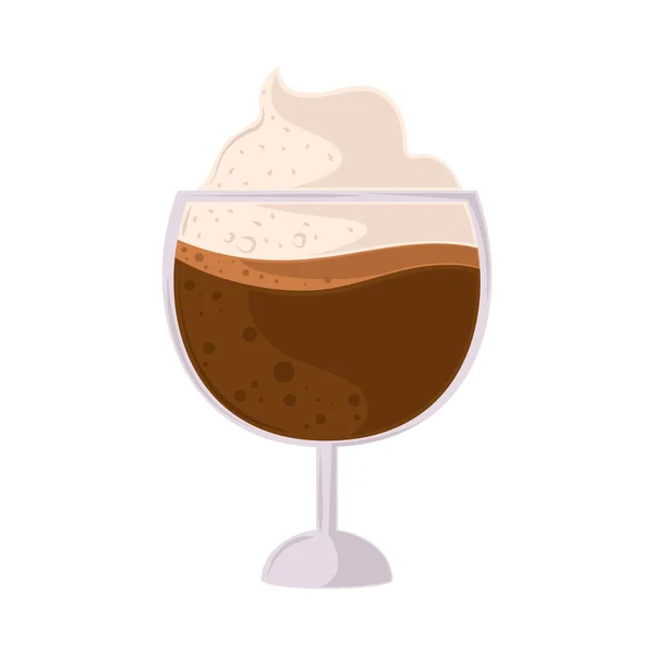 Delicious Coffee Milkshake Icon Isolated — Archivo Imágenes Vectoriales