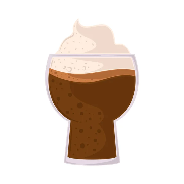 Cup Coffee Foam Drink Isolated Icon — Wektor stockowy
