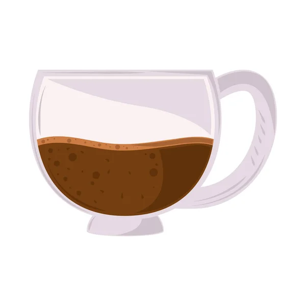 Cup Coffee Drink Isolated Icon — Stock Vector