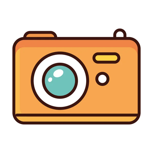 Camera Social Media Icon Isolated — Image vectorielle