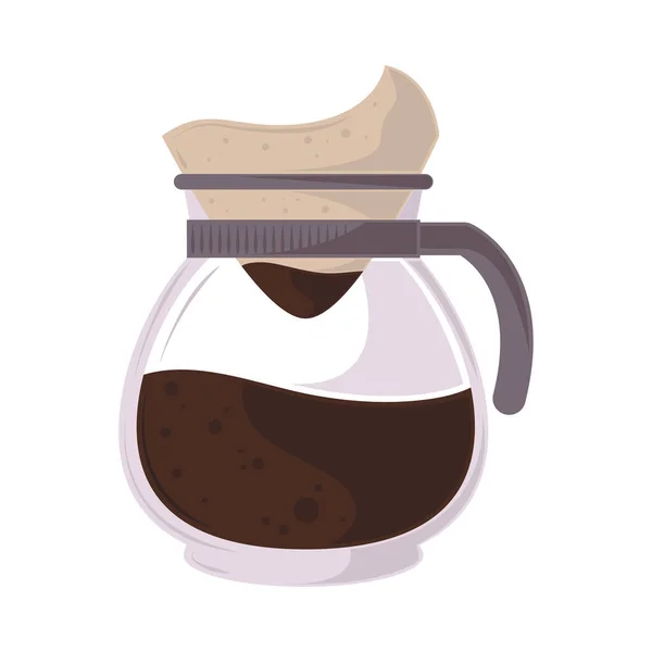 Coffee Fresh Brew Isolated Icon — стоковый вектор