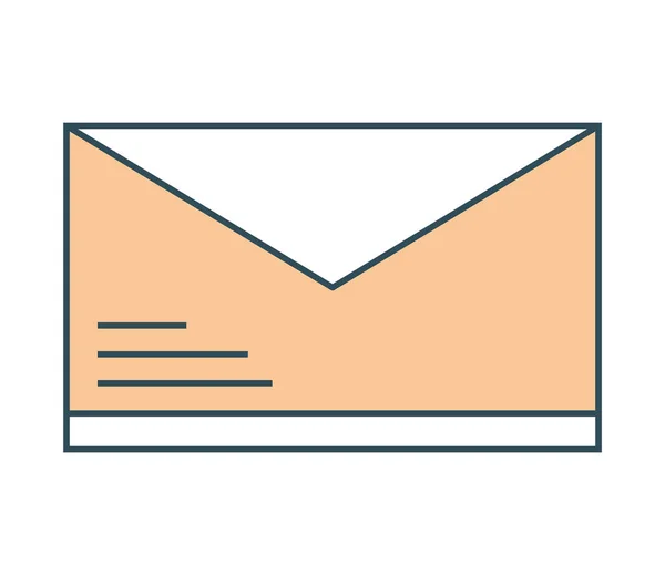 Marketing Email Envelope Icon Isolated Doodle — Stockový vektor