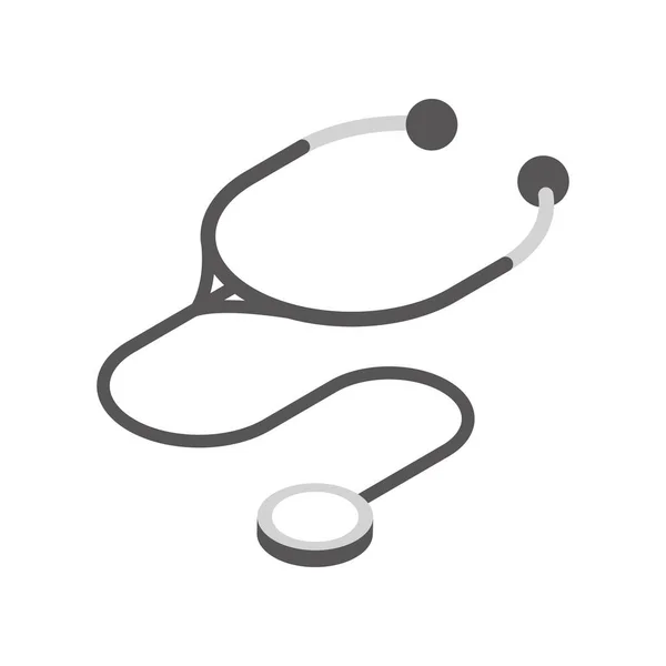 Stethoscope Medical Equipment Icon Isometric Isolated — Archivo Imágenes Vectoriales