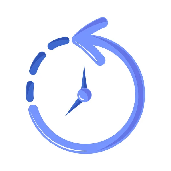 Timer Clock Linear Icon Isolated — Stockvector