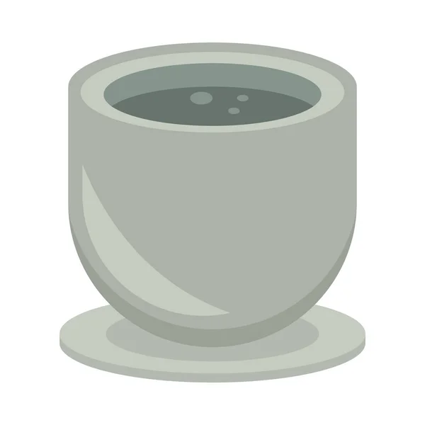 Korean Drink Cup Icon Isolated — Vetor de Stock