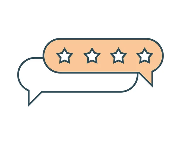 Marketing Rating Satisfaction Icon Isolated Doodle — Vetor de Stock